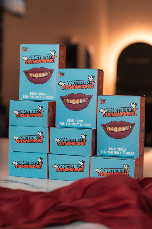 Sanctified Shenanigans™ Bible Trivia for the Holy & Hood (100 Cards)